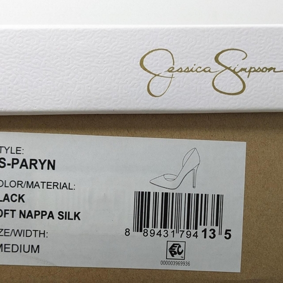 Jessica Simpson Women's Black Leather Heels - Picture 6 of 6